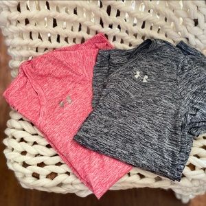 2 women’s Under Armour shirts size small